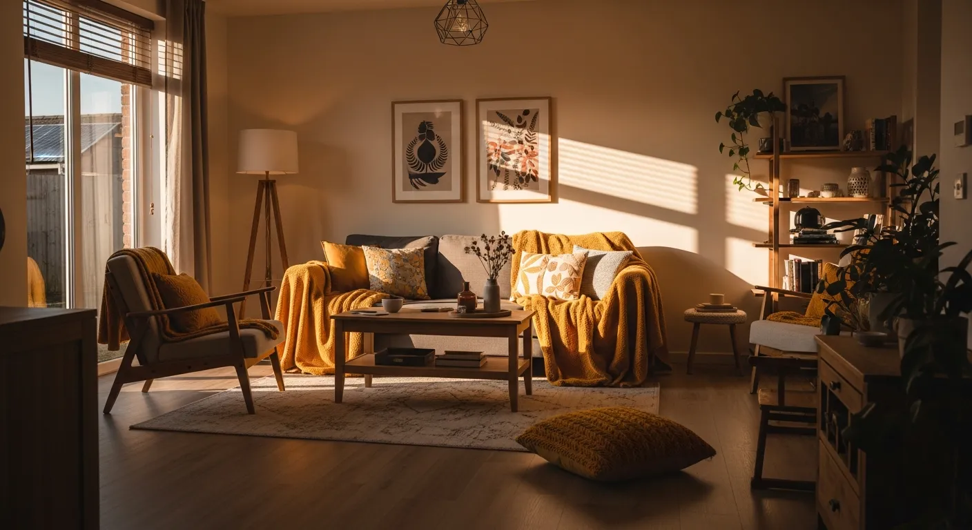 Styling tips for modern living room ideas with yellow walls and contemporary decor