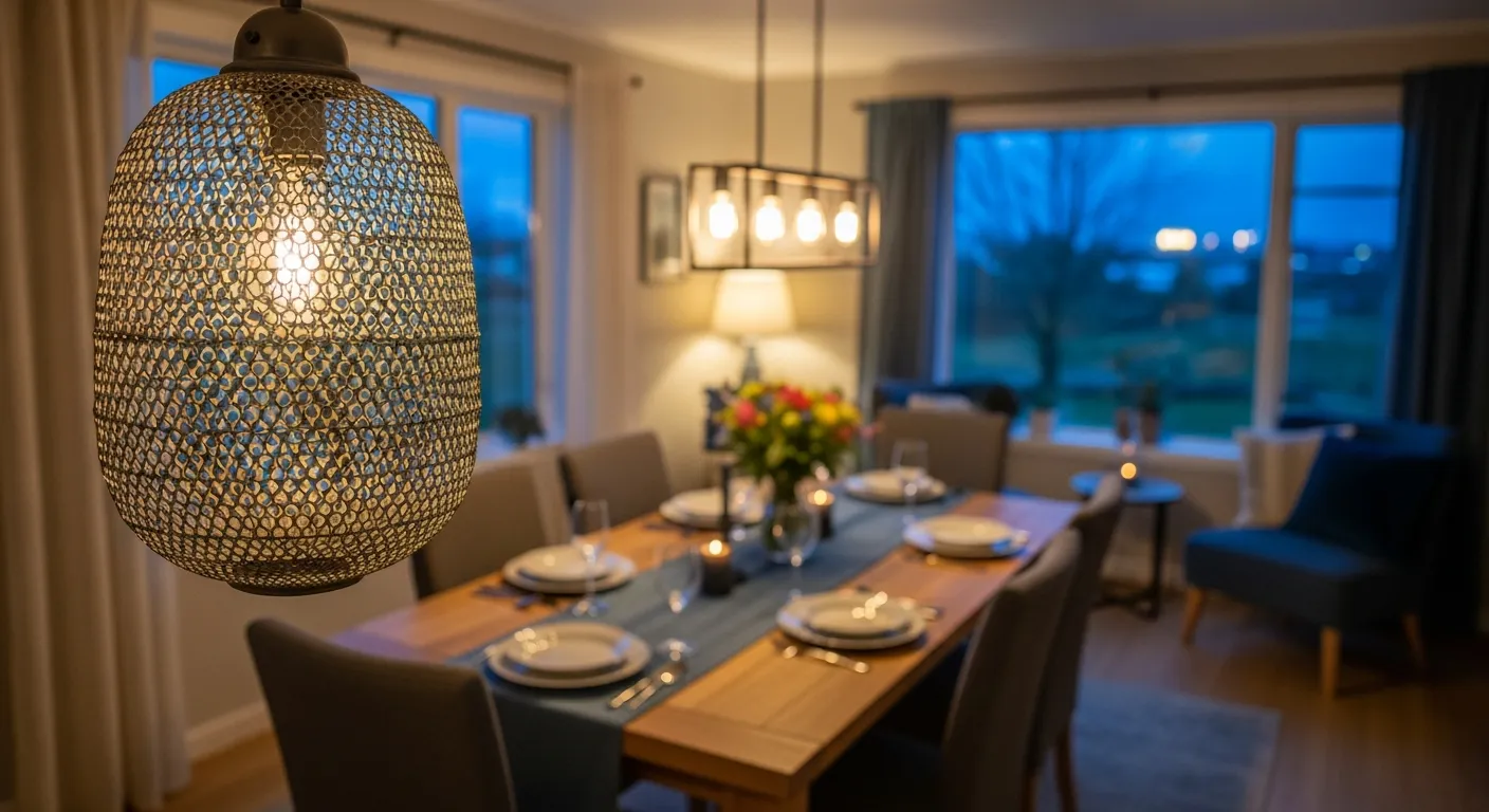 Texture details in Modern Dining Room ideas using wood and fabric