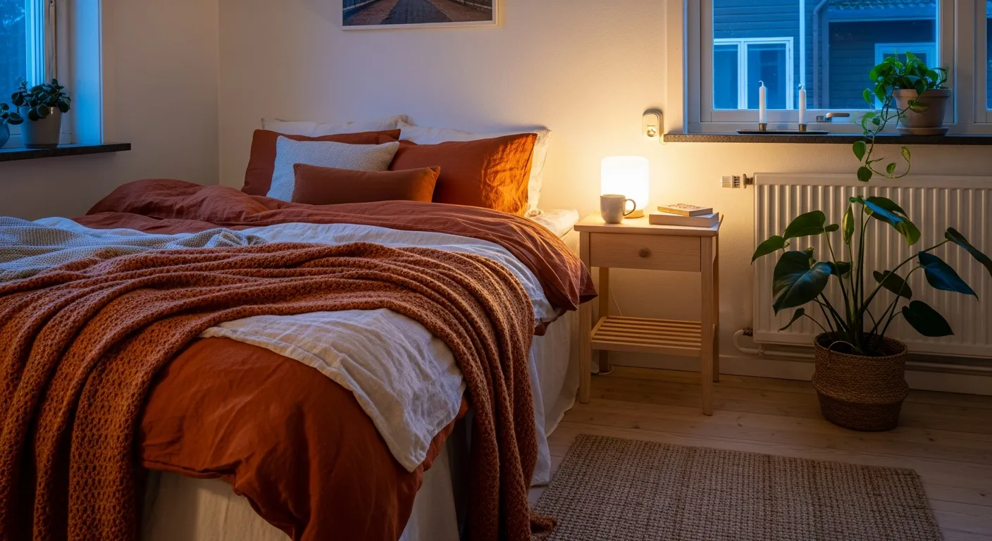 Styling tips for Scandi Bedroom ideas with orange accents
