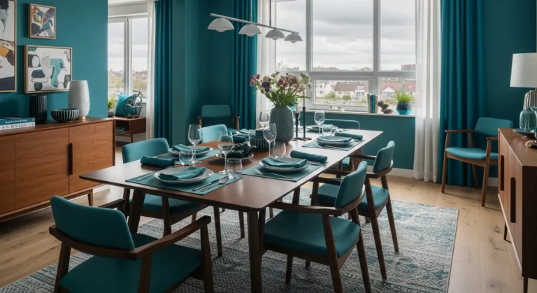 Modern Dining Room Ideas: Styling Teal for Everyday Elegance