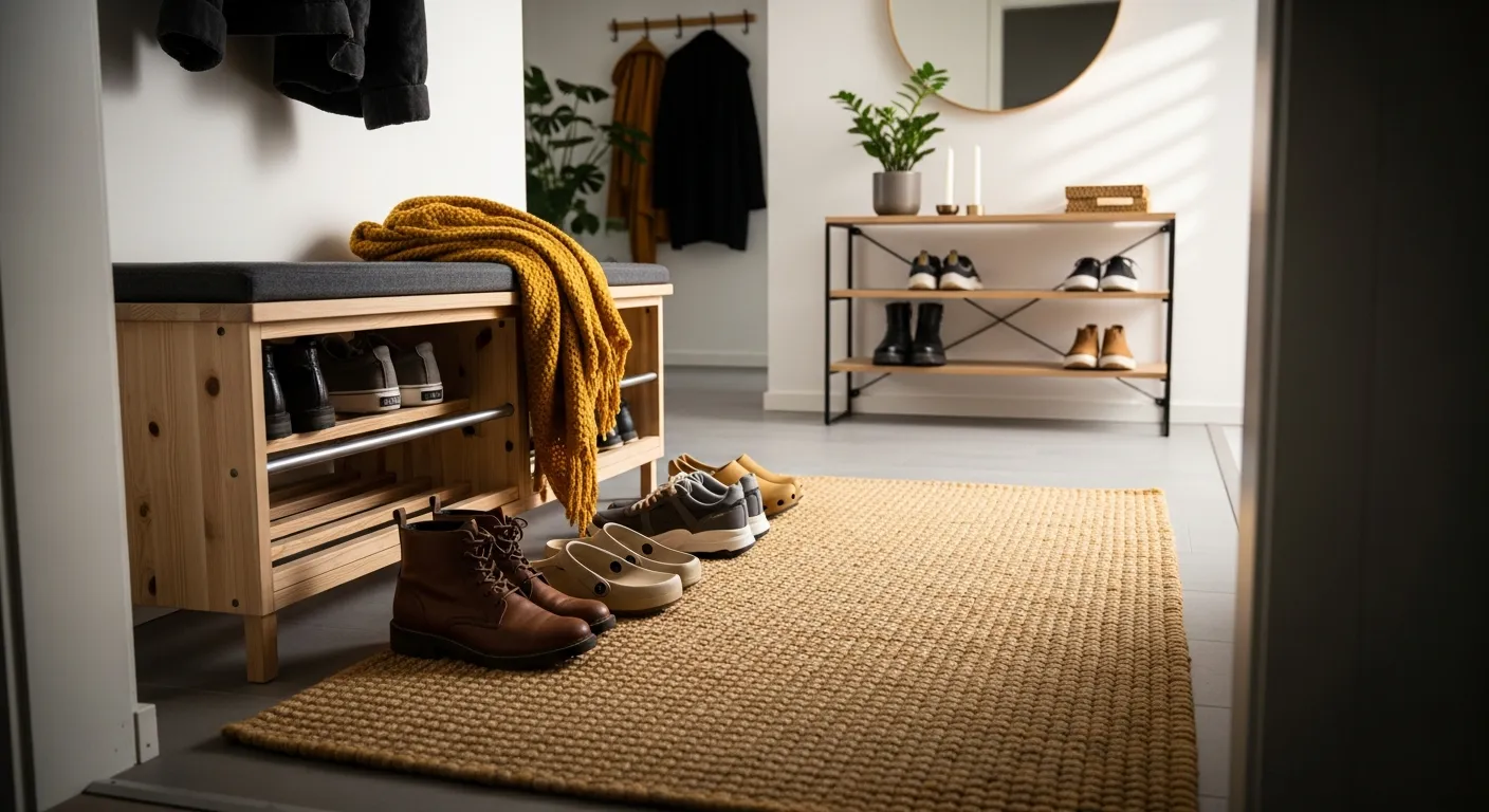 Functional furniture layout for Scandi Entryway ideas