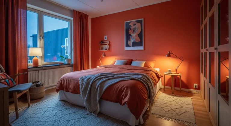 Burnt Orange Scandi Bedroom Ideas: Warm Minimalist Decor