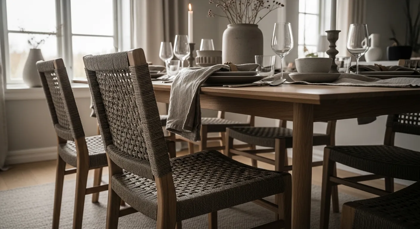 Furniture placement in Scandi Dining Room ideas