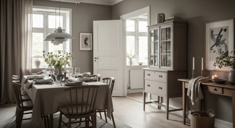 Warm Scandi Dining Room Ideas: Styling Earthy Taupe