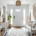 8 White Bohemian Entryway Ideas for an Airy, Chic Welcome