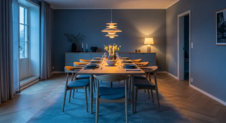 Dusty Blue Scandi Dining Room Ideas for a Serene Home
