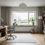 Serene Japandi Home Office Ideas: The Off-White Sanctuary