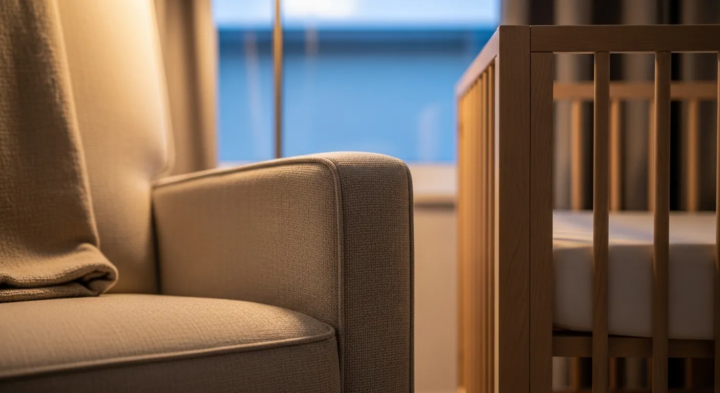 Essential furniture pieces for modern beige nursery design