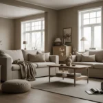 Cozy Beige Scandi Living Room Ideas & Inspiration