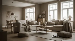 Cozy Beige Scandi Living Room Ideas & Inspiration
