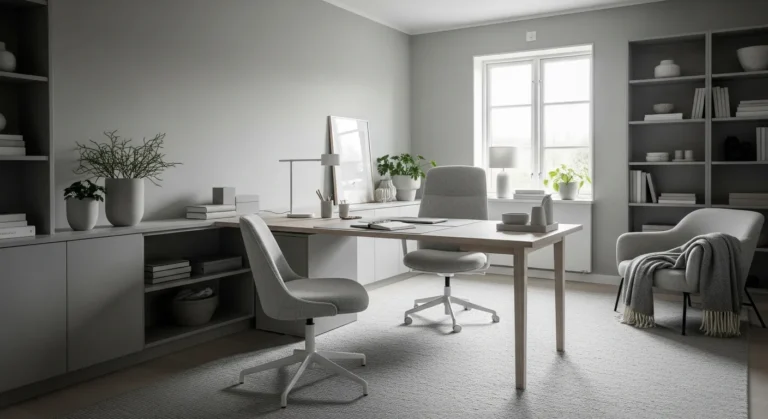 Best Light Gray Scandi Home Office Ideas for Daily Focus