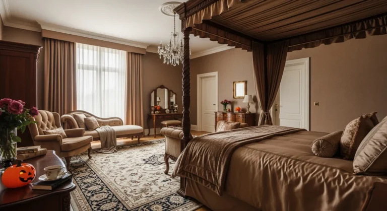 Mocha Elegance: Classic Luxury Bedroom Ideas for a Moody Retreat