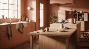 Best Japandi Kitchen Ideas: Warm Peach & Minimalist Decor