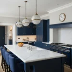 Classic Luxury Kitchen Ideas: Navy Blue Everyday Elegance