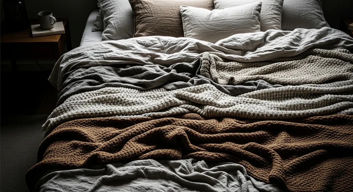Step-by-step guide to layering bronze textiles in a minimalist Scandinavian bedroom