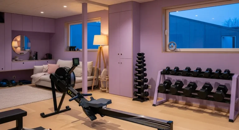 Minimalist Home Gym Ideas: A Lavender Wellness Retreat