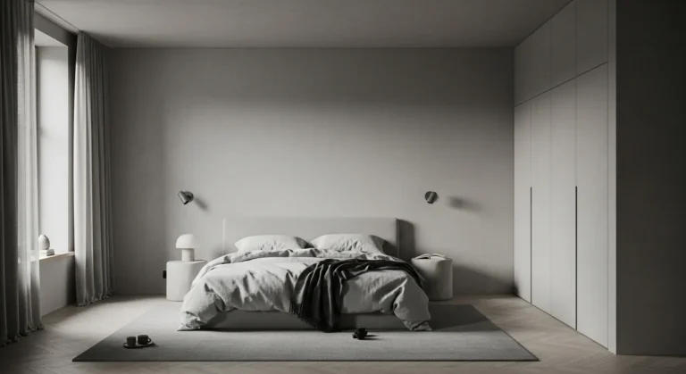 Minimalist Bedroom Ideas: Light Gray Everyday Sanctuary