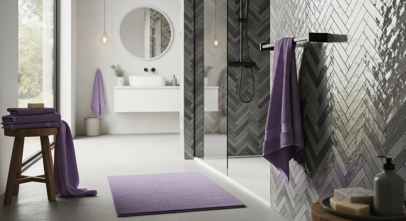 Modern bathroom layout featuring an optimal use of space and bright lighting