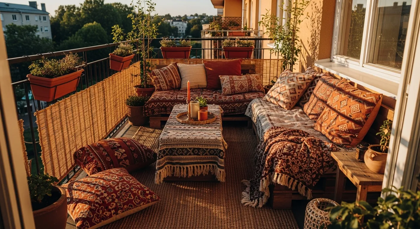 Budget-friendly styling tips for a terracotta and rattan bohemian outdoor space
