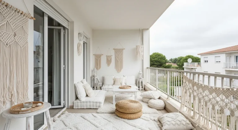 Stunning White Bohemian Outdoor Balcony Ideas & Tips
