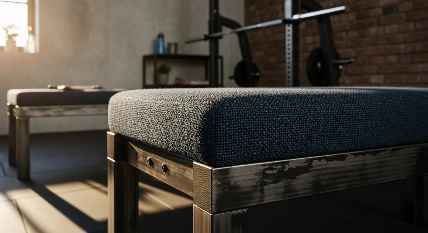 Essential furniture and metal equipment for Industrial Home Gym ideas