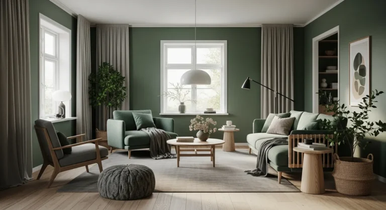 Emerald Green Scandi Living Room Ideas for a Cozy Space