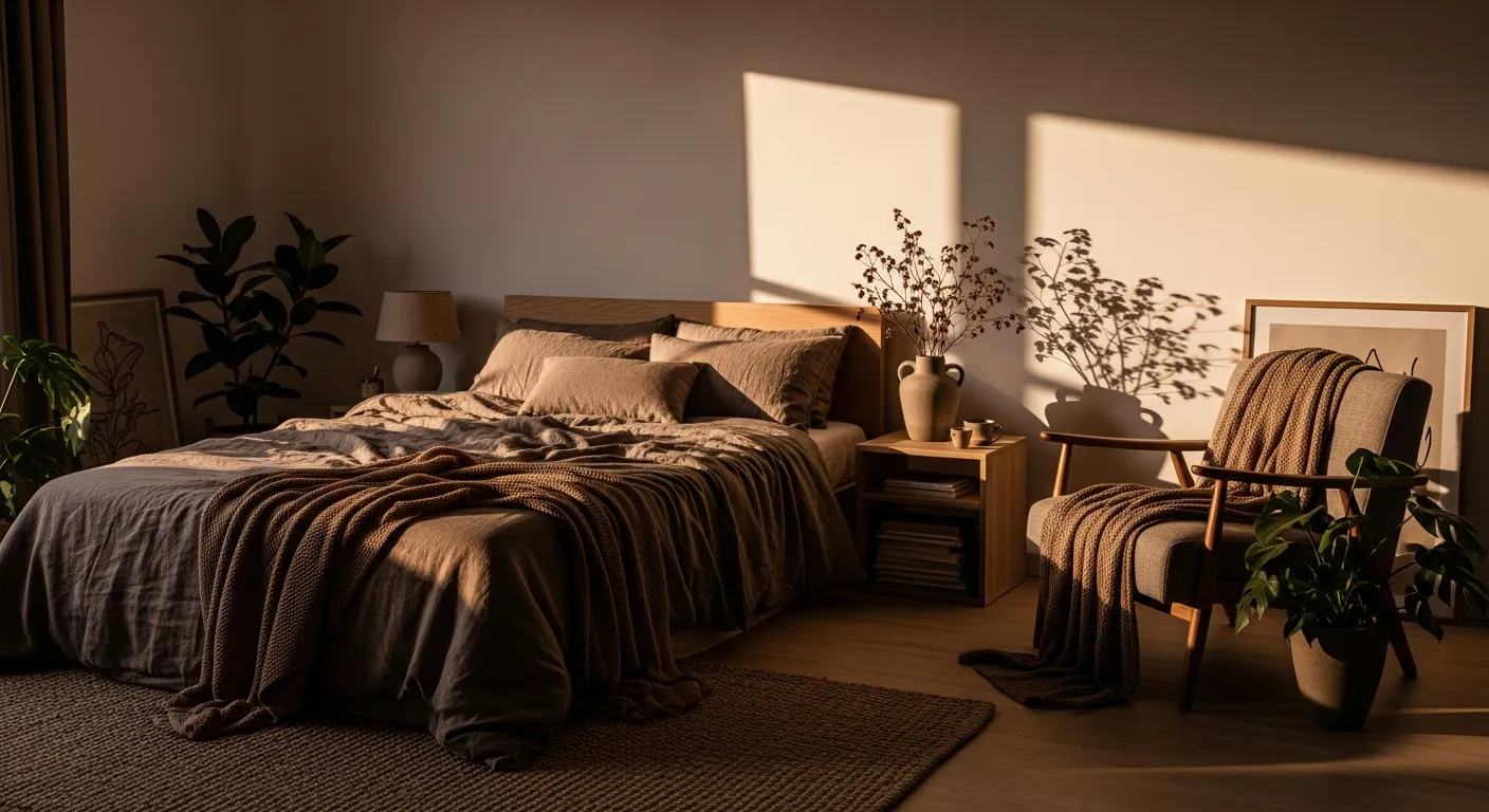 Styling tips for earthy minimalist bedroom ideas using minimal decor