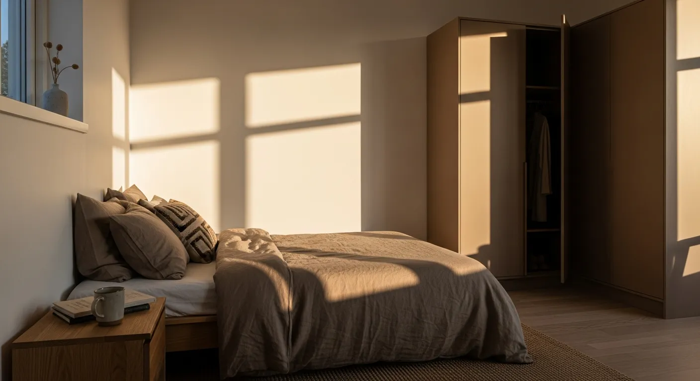 Budget friendly decor and minimalist bedroom ideas in a primary suite