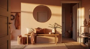 Warm Peach Christmas: Best Scandi Entryway Ideas