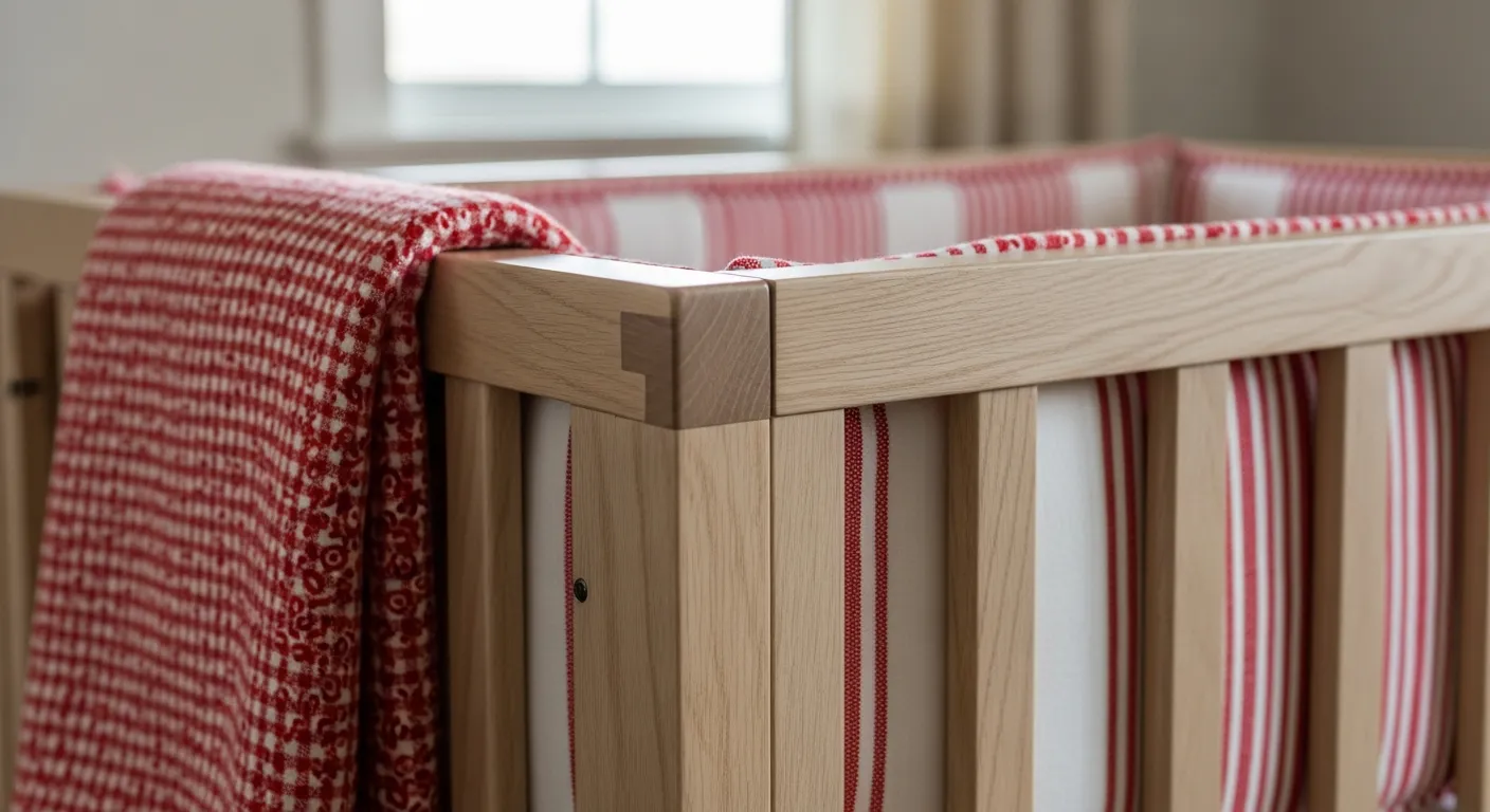 Classic red farmhouse kids room ideas with rustic furniture and soft vintage textiles