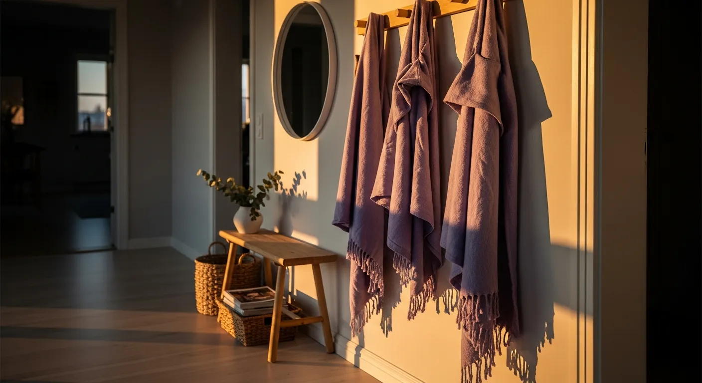 Step by step guide to designing a minimalist Scandinavian entryway with a natural wood console