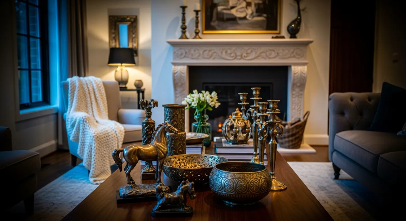 Rich bronze and neutral color combinations for classic luxury living room ideas