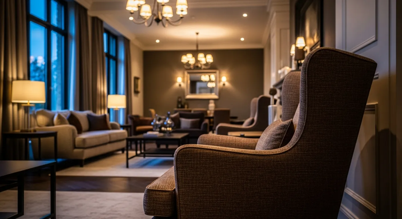 Timeless bronze accents enhancing classic luxury living room ideas