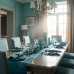 Turquoise Classic Luxury Dining Room Ideas & Styling Tips