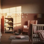 Blush & Steel: Cozy Industrial Nursery & Kids Room Ideas