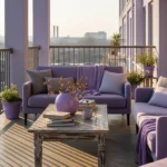 Industrial Outdoor Balcony Ideas: Edgy Decor Meets Lilac