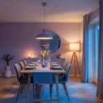Chic Lavender Modern Dining Room Ideas